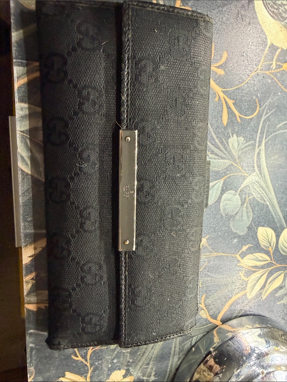 Gucci Black GG Canvas Long Wallet
